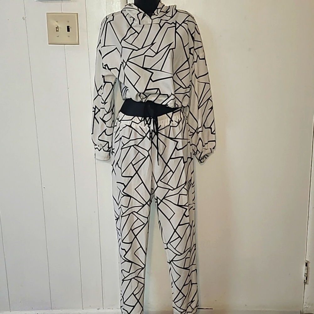 Geometric print tracksuit